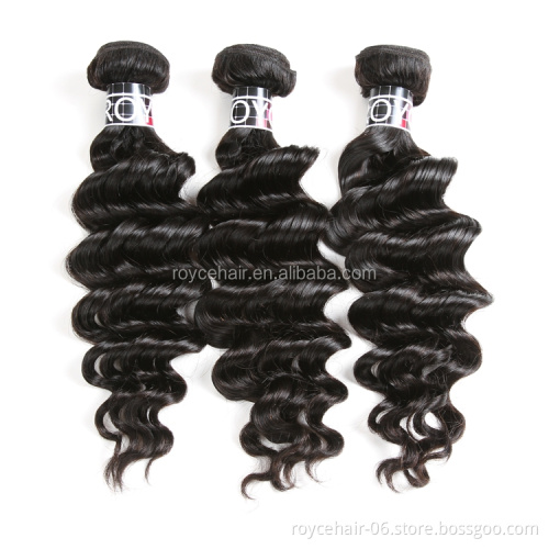 Brazilian Raw Hair Natural Deep Wave 3 Bundles With 4x4 Lace Closure Human Hair Extension Online Order